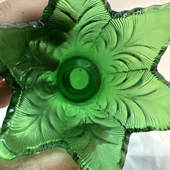 Fenton Emerald Green Glass Tulip Shape Votive double Candle Stick Holder - Picture 5 of 7